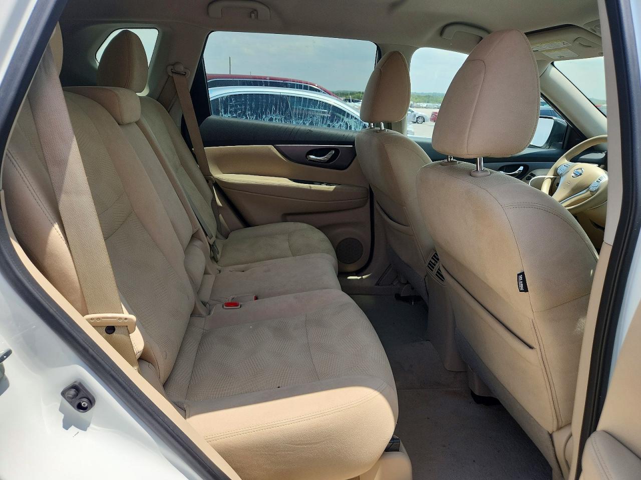 2014 Nissan Rogue Sv White vin: 5N1AT2MT5EC865706