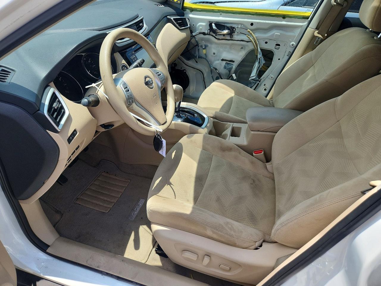 2014 Nissan Rogue Sv White vin: 5N1AT2MT5EC865706