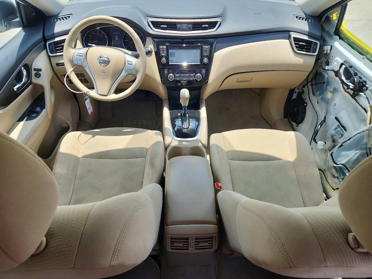 2014 Nissan Rogue Sv White vin: 5N1AT2MT5EC865706