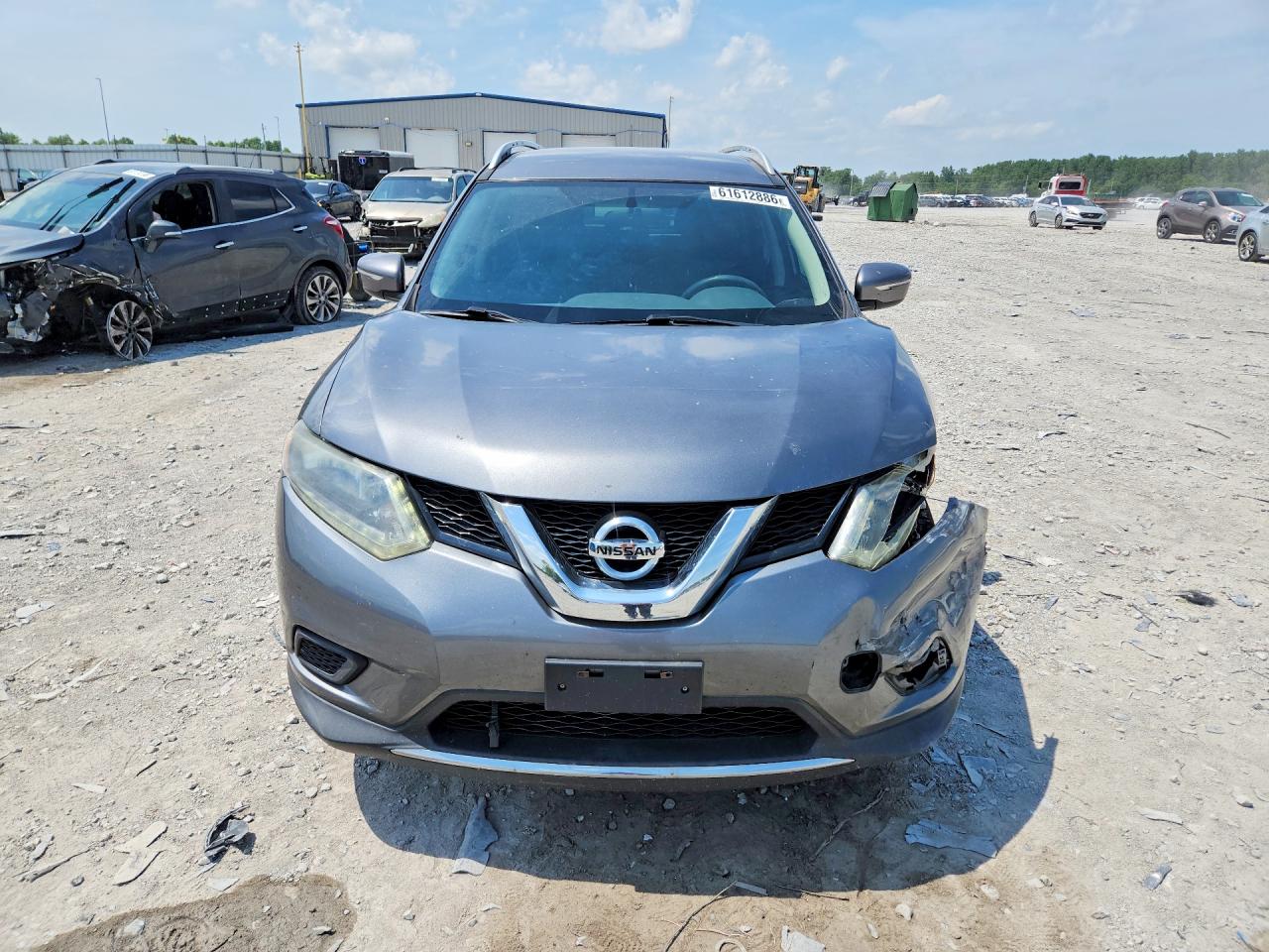 2015 Nissan Rogue S Gray vin: 5N1AT2MT5FC754381