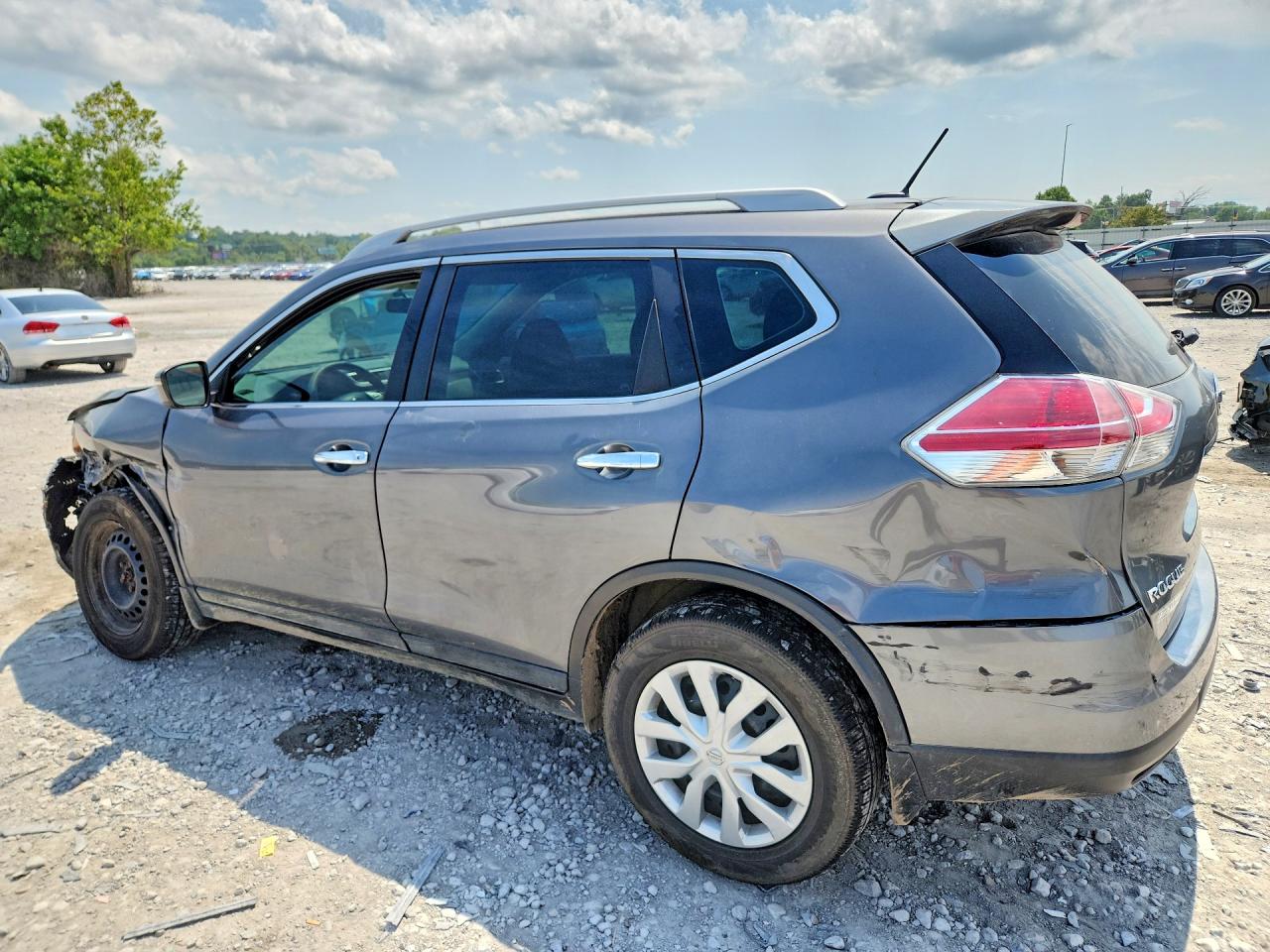 2015 Nissan Rogue S Gray vin: 5N1AT2MT5FC754381