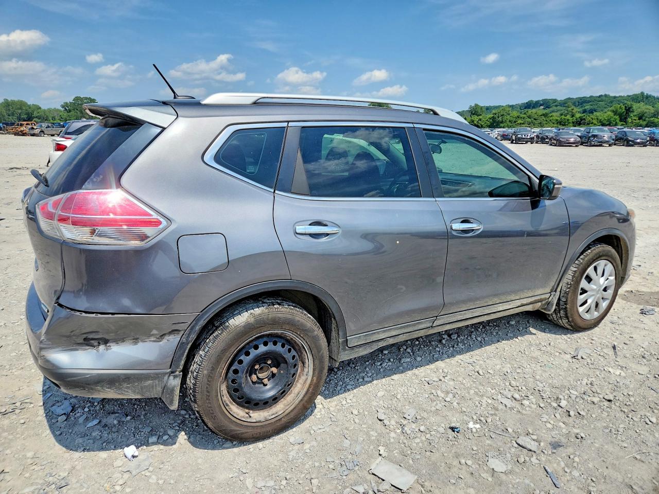 2015 Nissan Rogue S Gray vin: 5N1AT2MT5FC754381