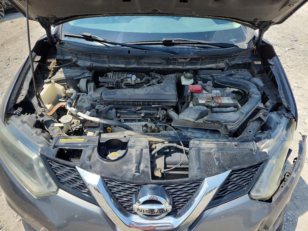 2015 Nissan Rogue S Gray vin: 5N1AT2MT5FC754381