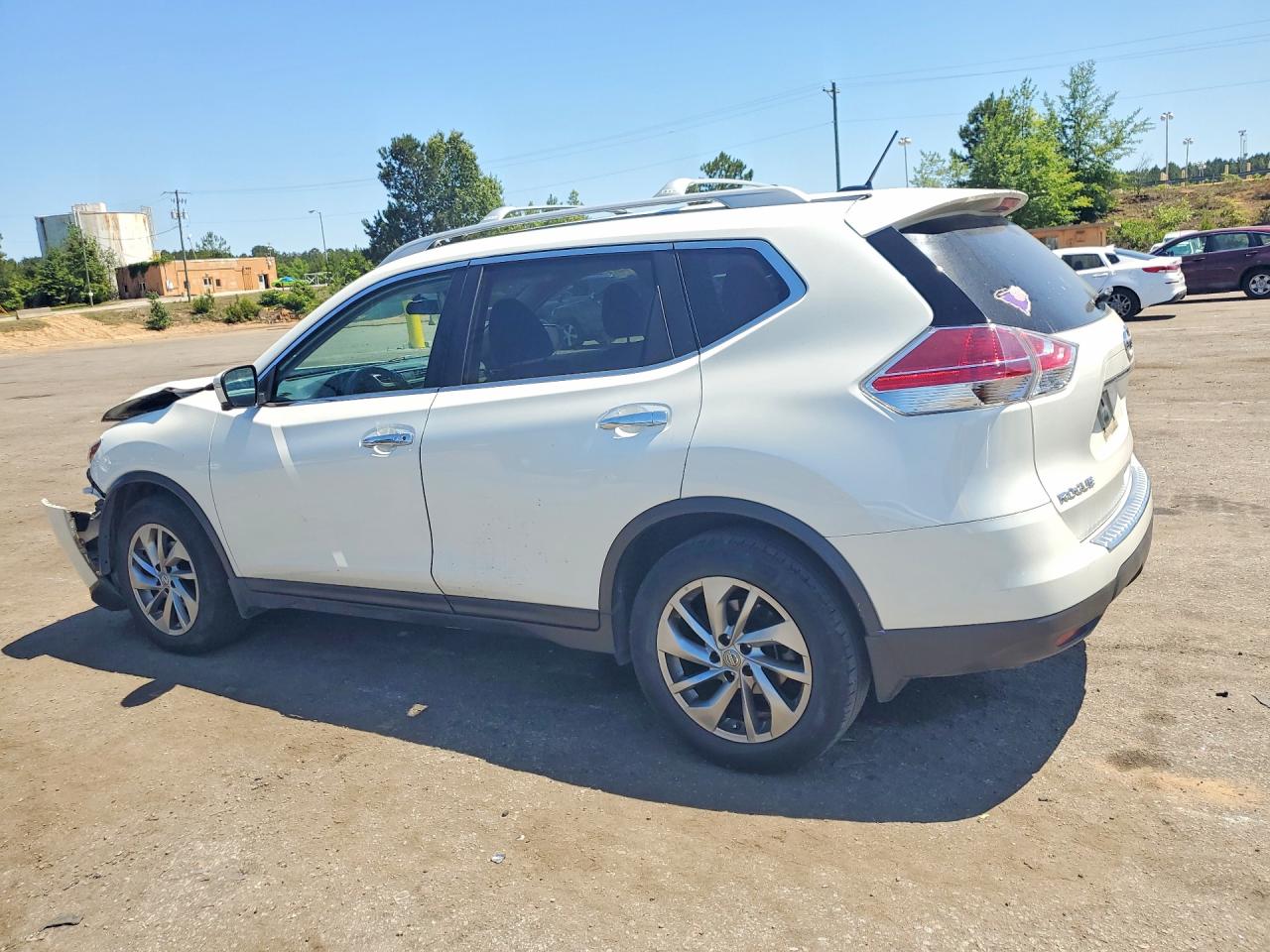 2015 Nissan Rogue Sl White vin: 5N1AT2MT5FC756244