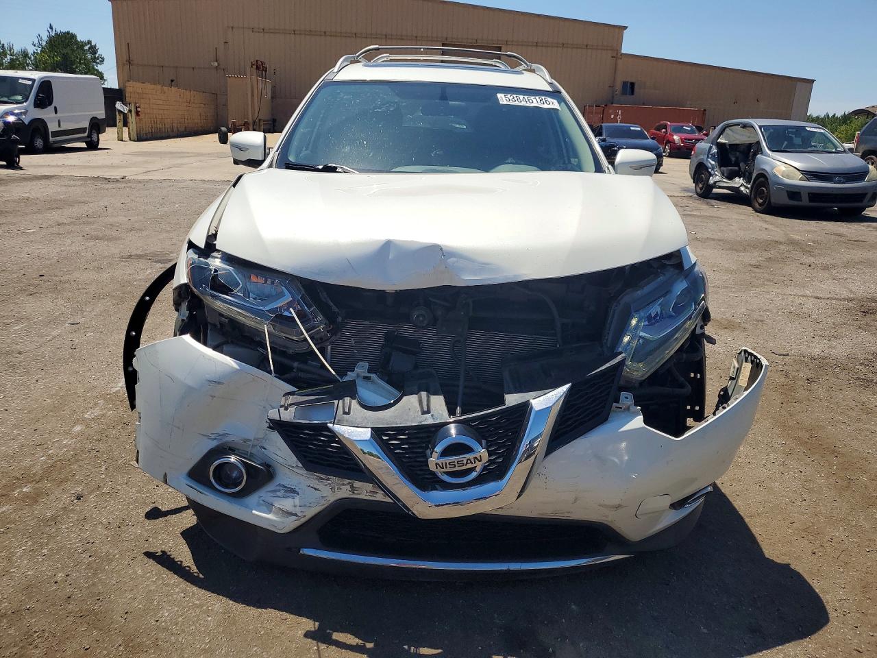 2015 Nissan Rogue Sl White vin: 5N1AT2MT5FC756244