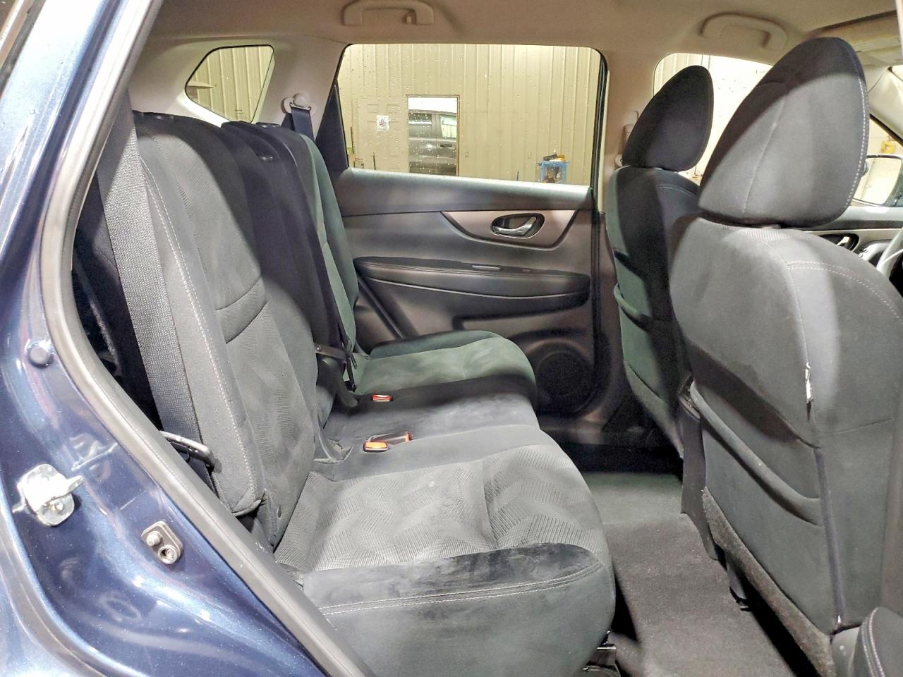 2015 Nissan Rogue Sv Синий vin: 5N1AT2MT5FC764697