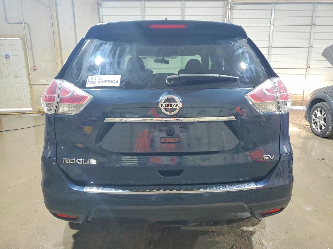 2015 Nissan Rogue Sv Синий vin: 5N1AT2MT5FC764697