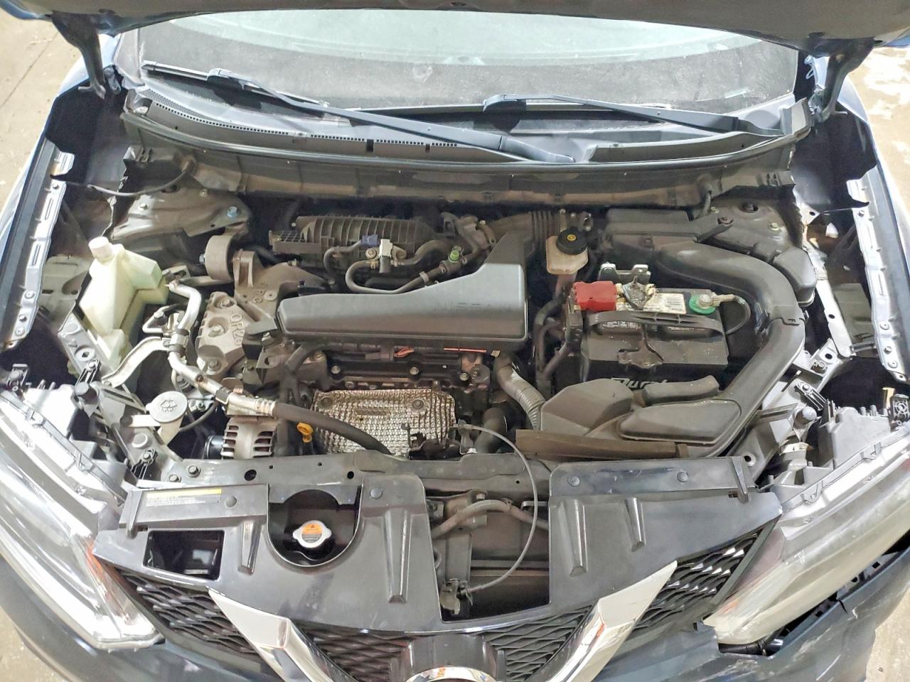 2015 Nissan Rogue Sv Синий vin: 5N1AT2MT5FC764697