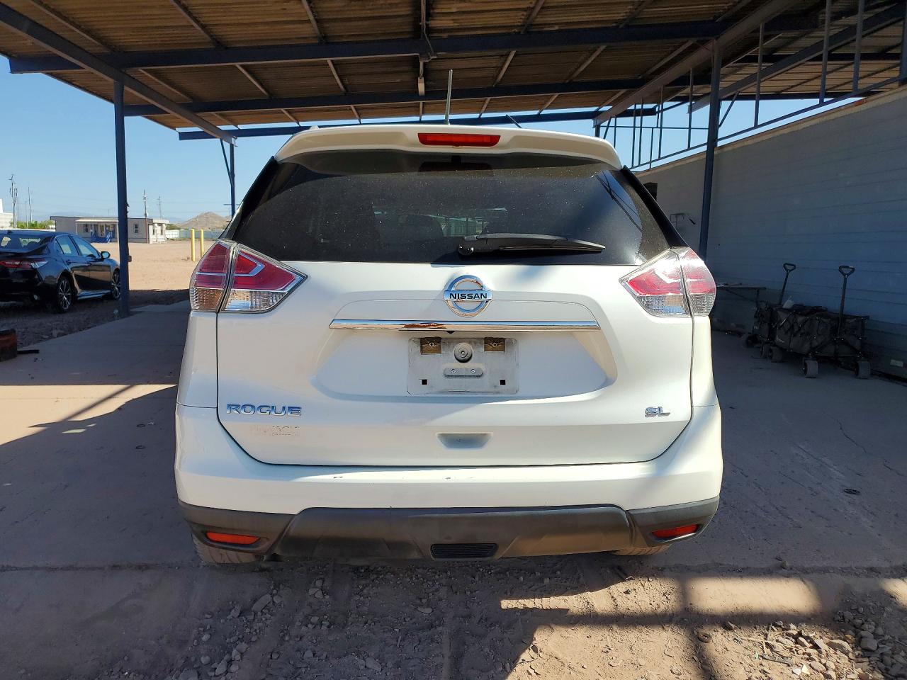 2015 Nissan Rogue Sl White vin: 5N1AT2MT5FC767924