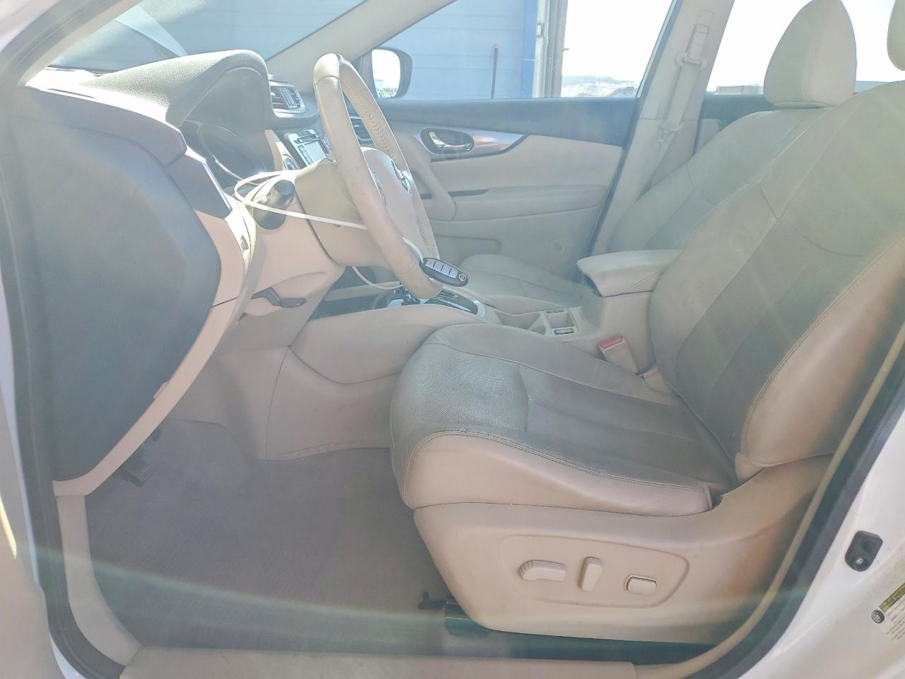 2015 Nissan Rogue Sl White vin: 5N1AT2MT5FC767924