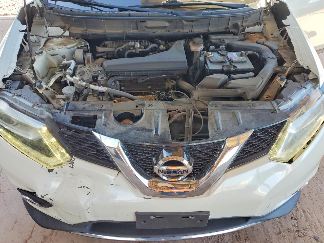2015 Nissan Rogue Sl White vin: 5N1AT2MT5FC767924
