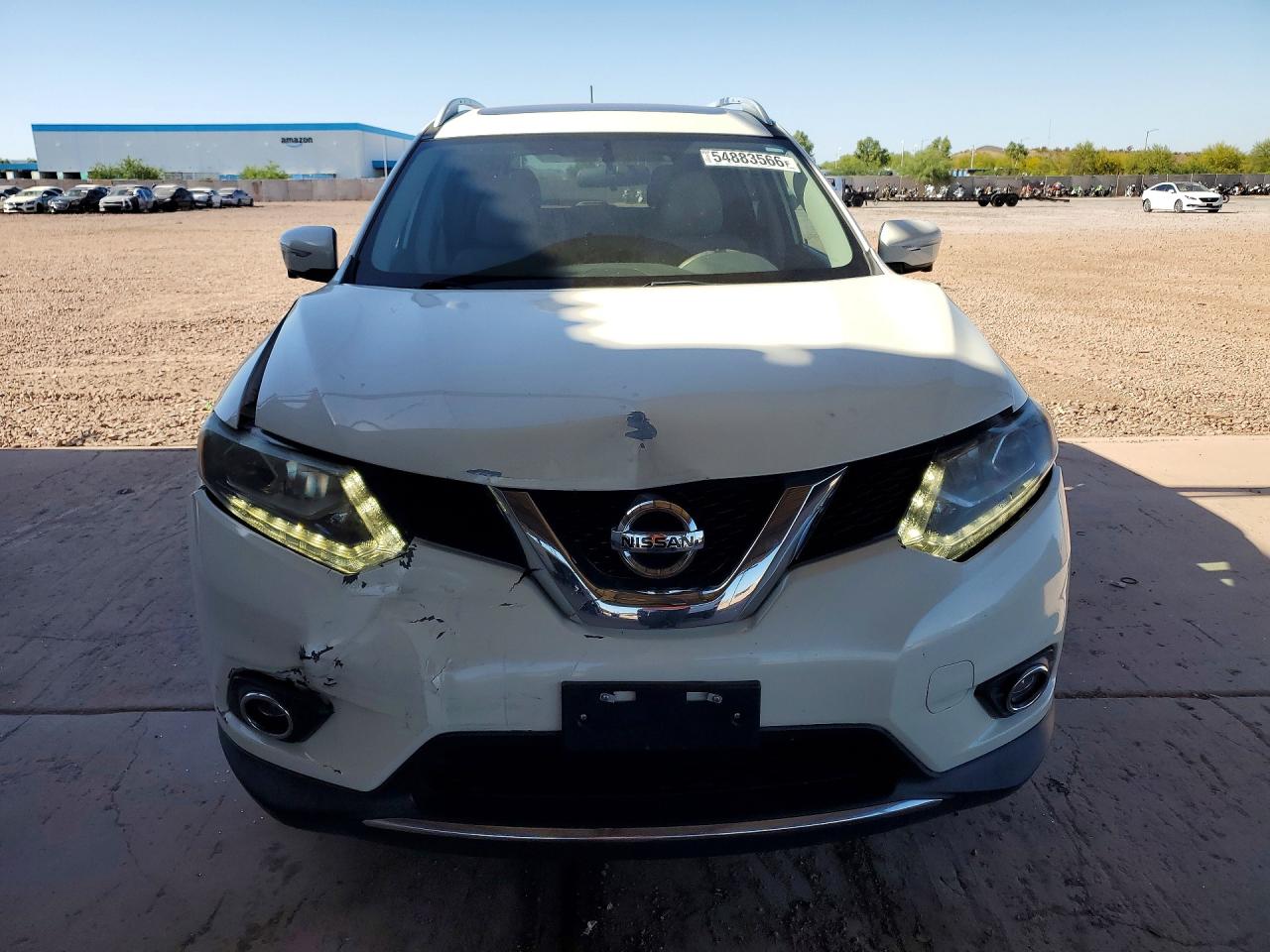 2015 Nissan Rogue Sl White vin: 5N1AT2MT5FC767924