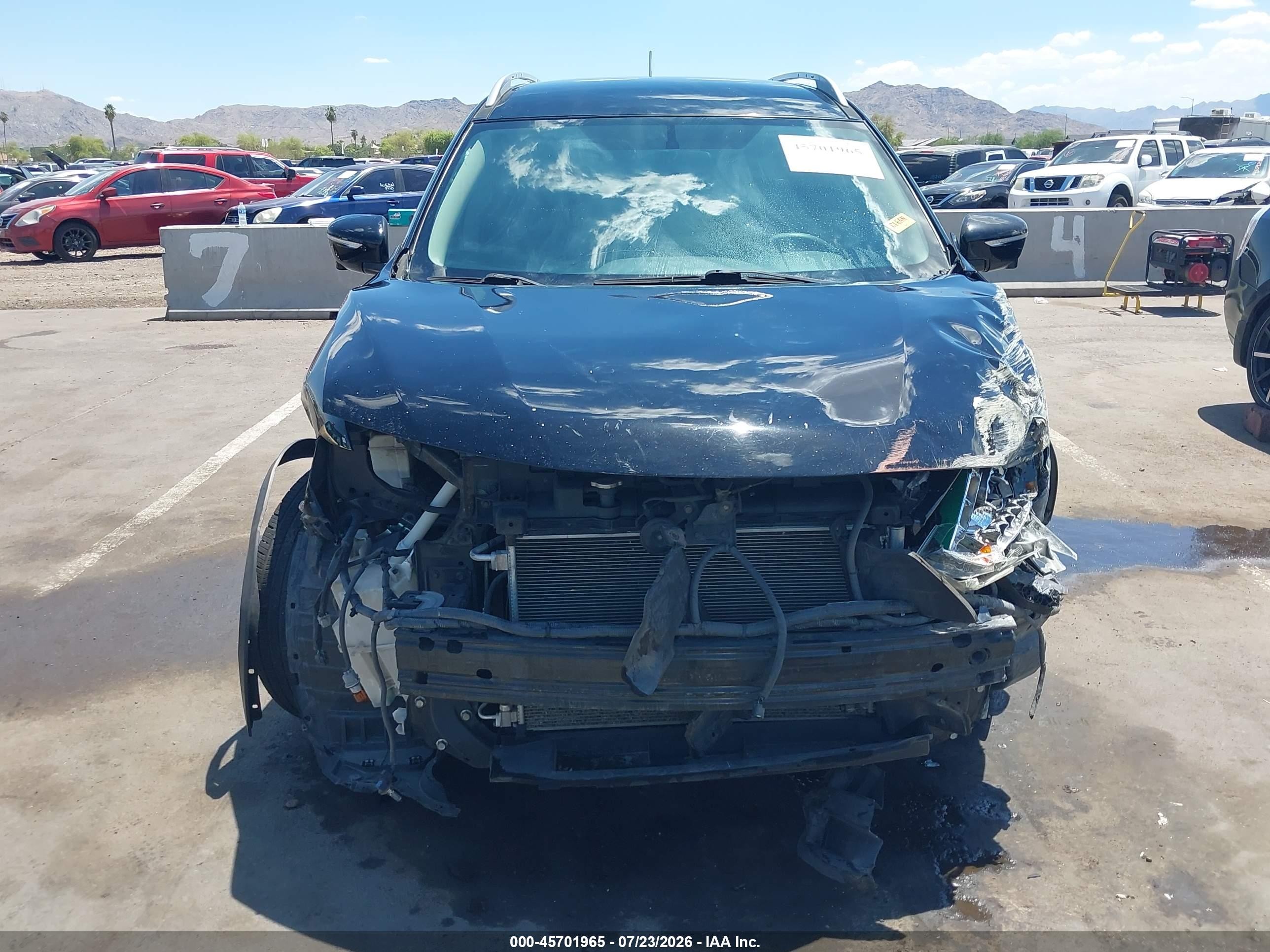 2015 Nissan Rogue Sv Black vin: 5N1AT2MT5FC787204