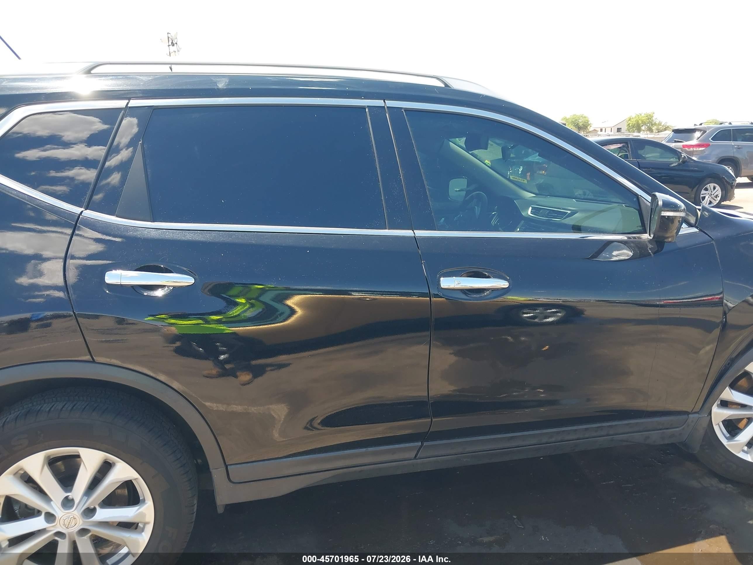 2015 Nissan Rogue Sv Black vin: 5N1AT2MT5FC787204