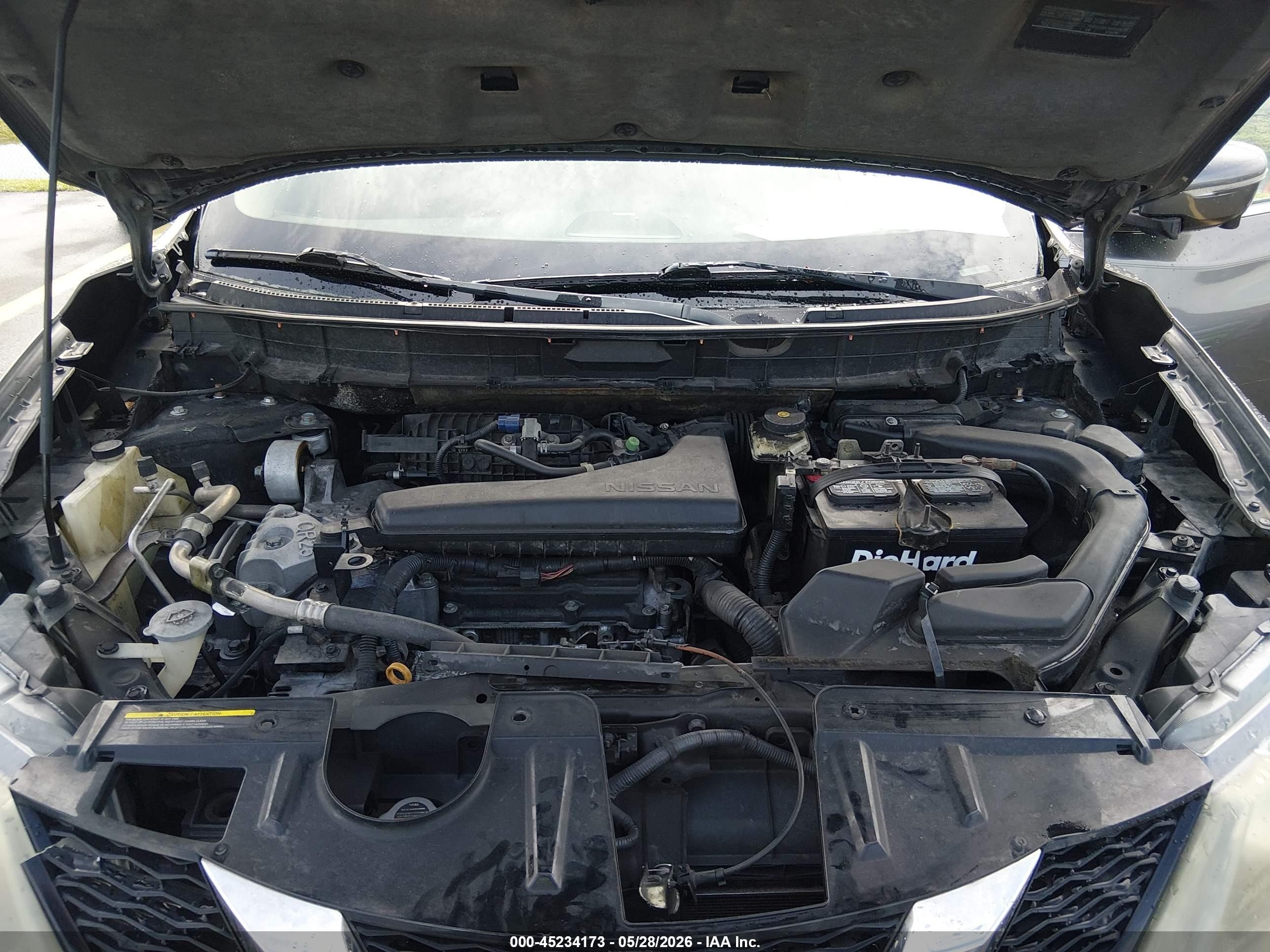 2015 Nissan Rogue Sl Gray vin: 5N1AT2MT5FC813302