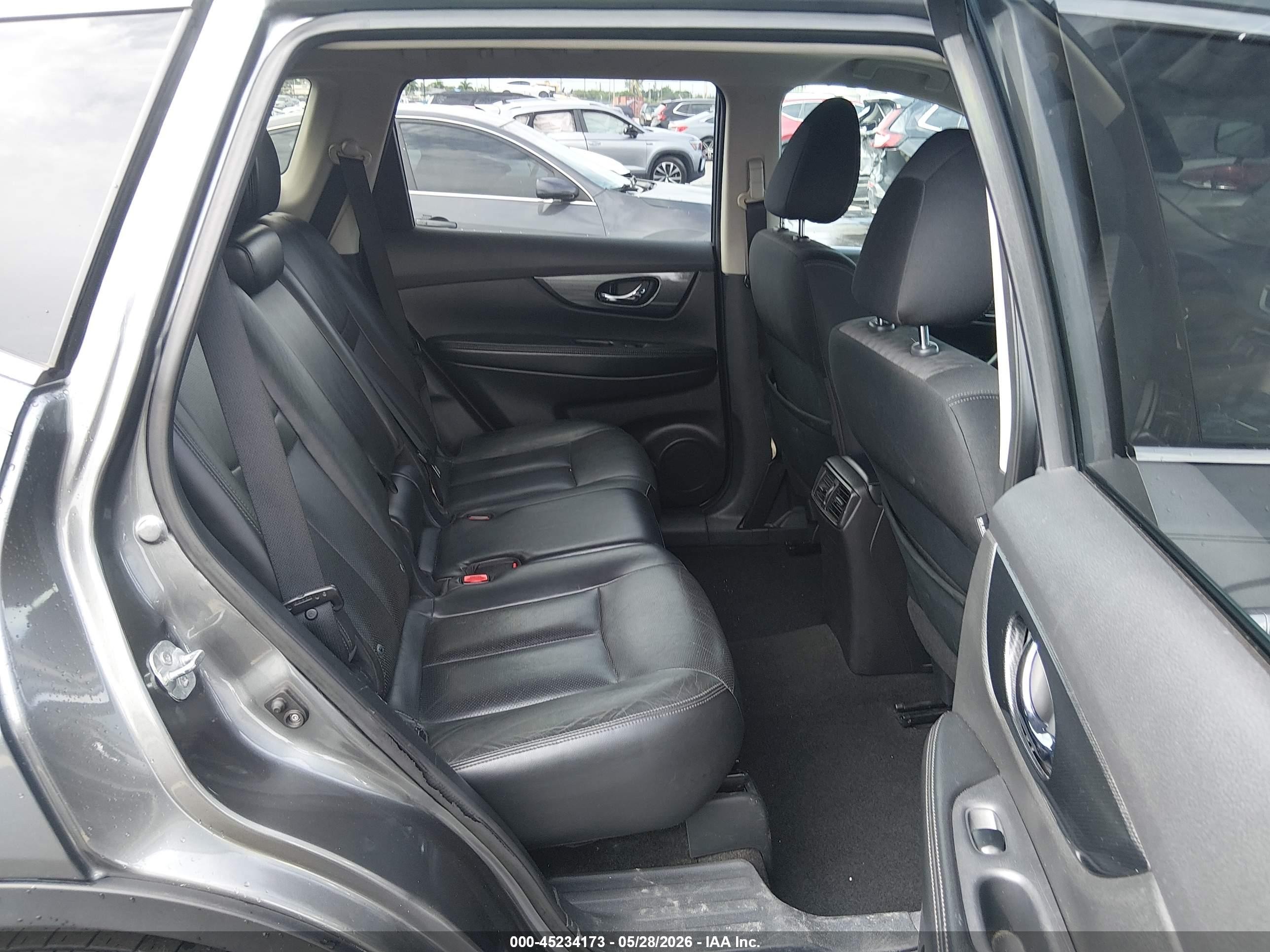 2015 Nissan Rogue Sl Gray vin: 5N1AT2MT5FC813302