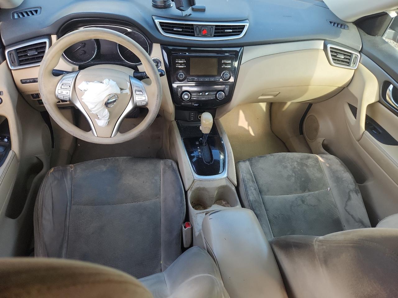 2015 Nissan Rogue Sv Red vin: 5N1AT2MT5FC839480