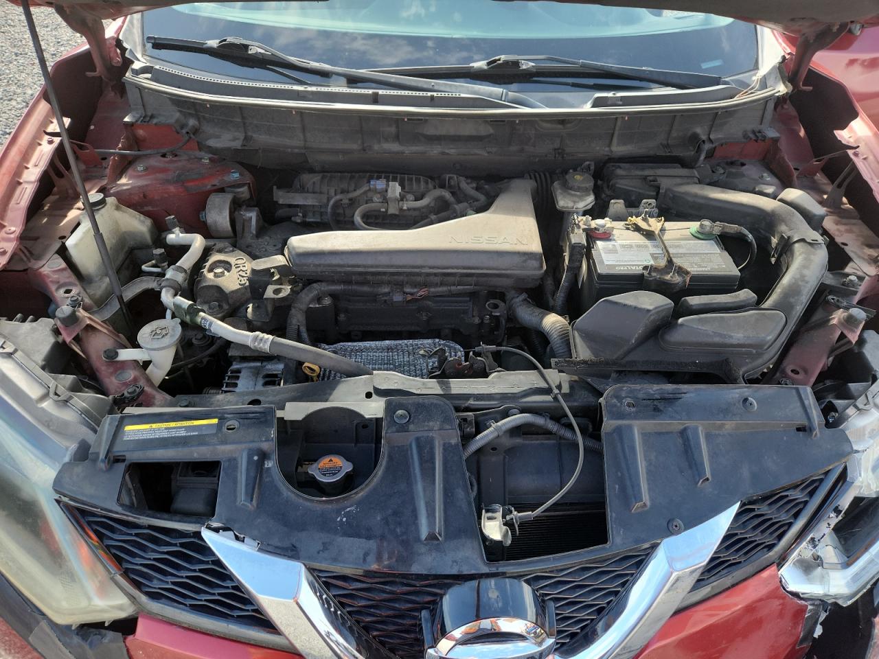 2015 Nissan Rogue Sv Red vin: 5N1AT2MT5FC839480