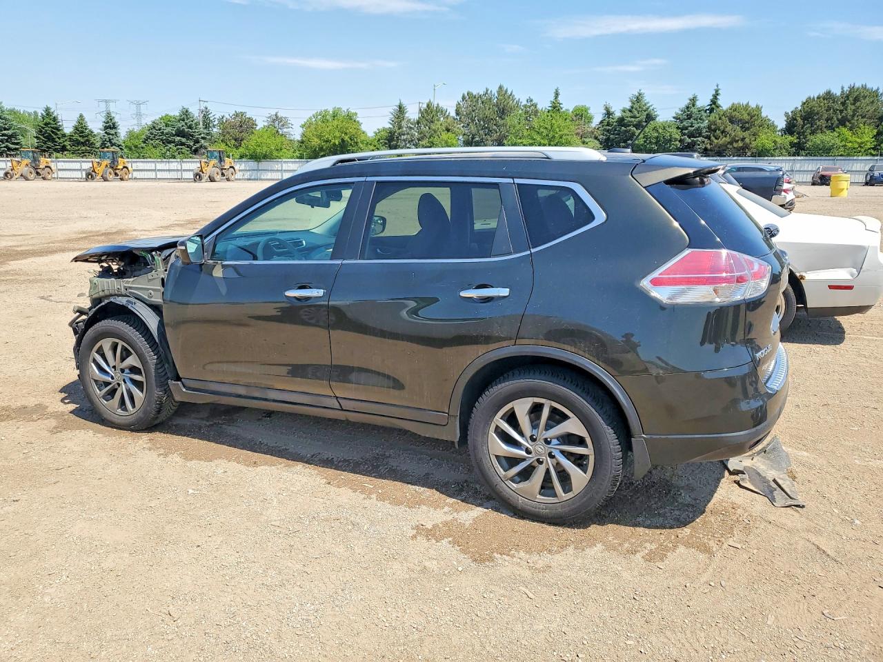 2015 Nissan Rogue Sl Green vin: 5N1AT2MT5FC864265