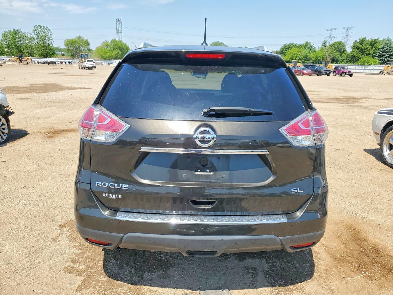 2015 Nissan Rogue Sl Green vin: 5N1AT2MT5FC864265