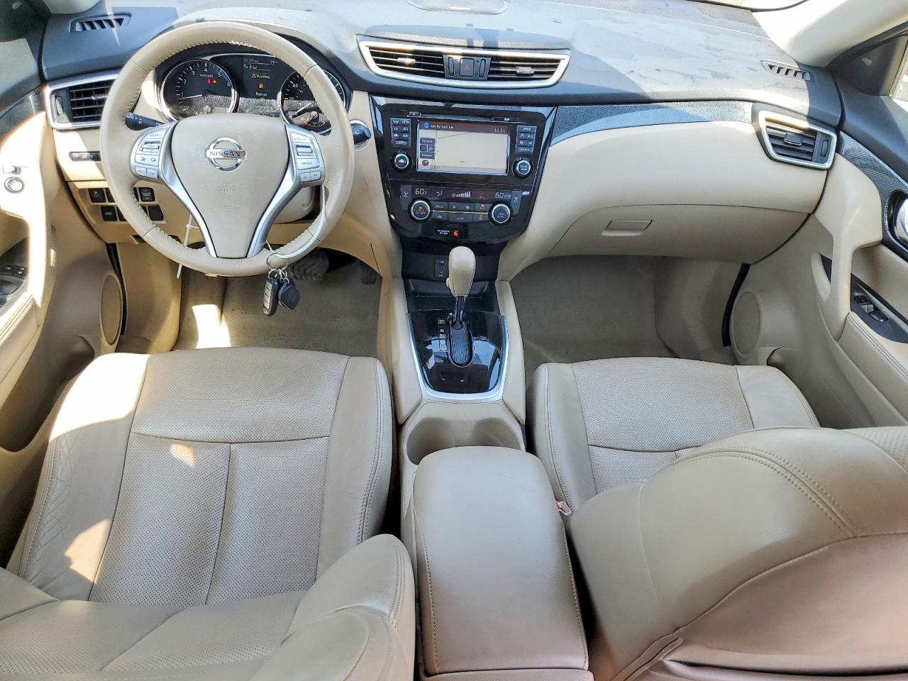 2015 Nissan Rogue Sl Green vin: 5N1AT2MT5FC864265