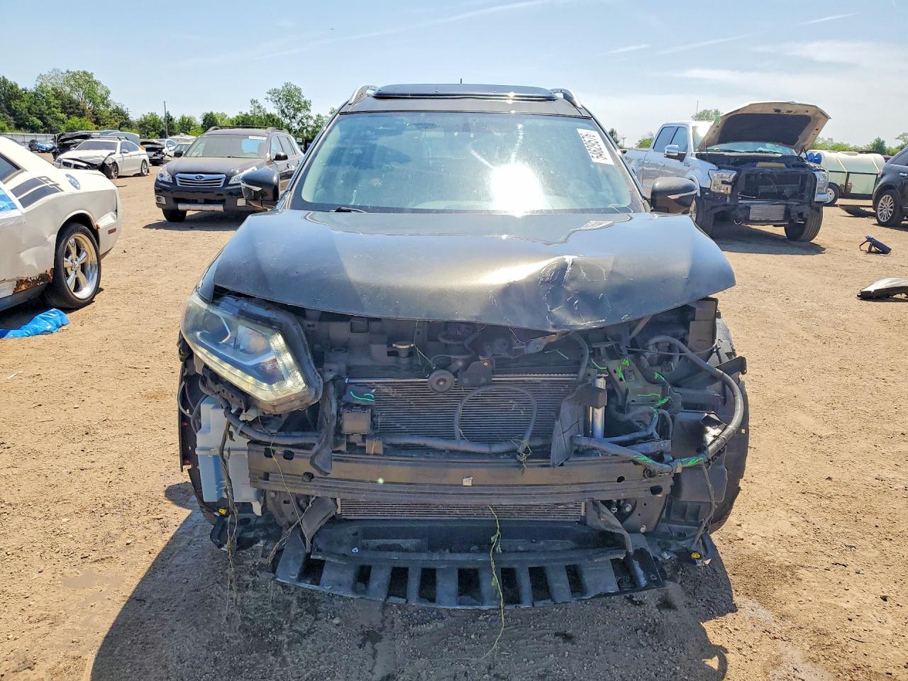 2015 Nissan Rogue Sl Green vin: 5N1AT2MT5FC864265