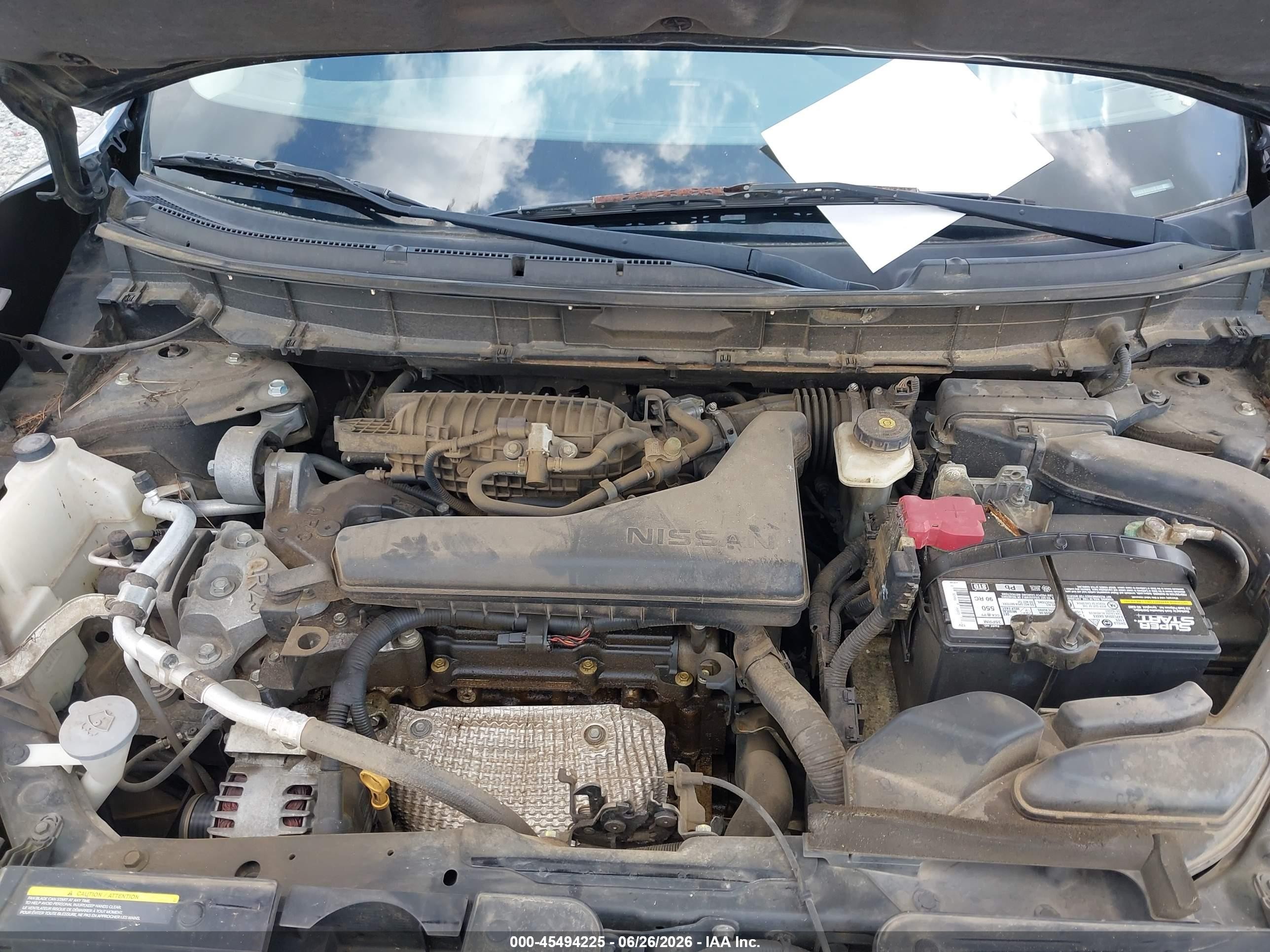 2015 Nissan Rogue Sl Black vin: 5N1AT2MT5FC884340