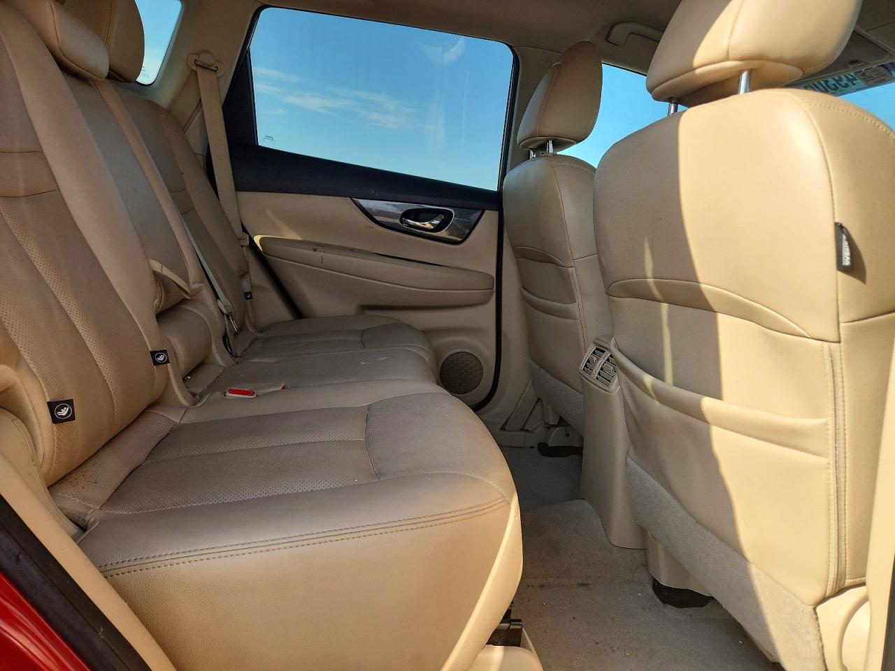 2015 Nissan Rogue Sl Burgundy vin: 5N1AT2MT5FC895399