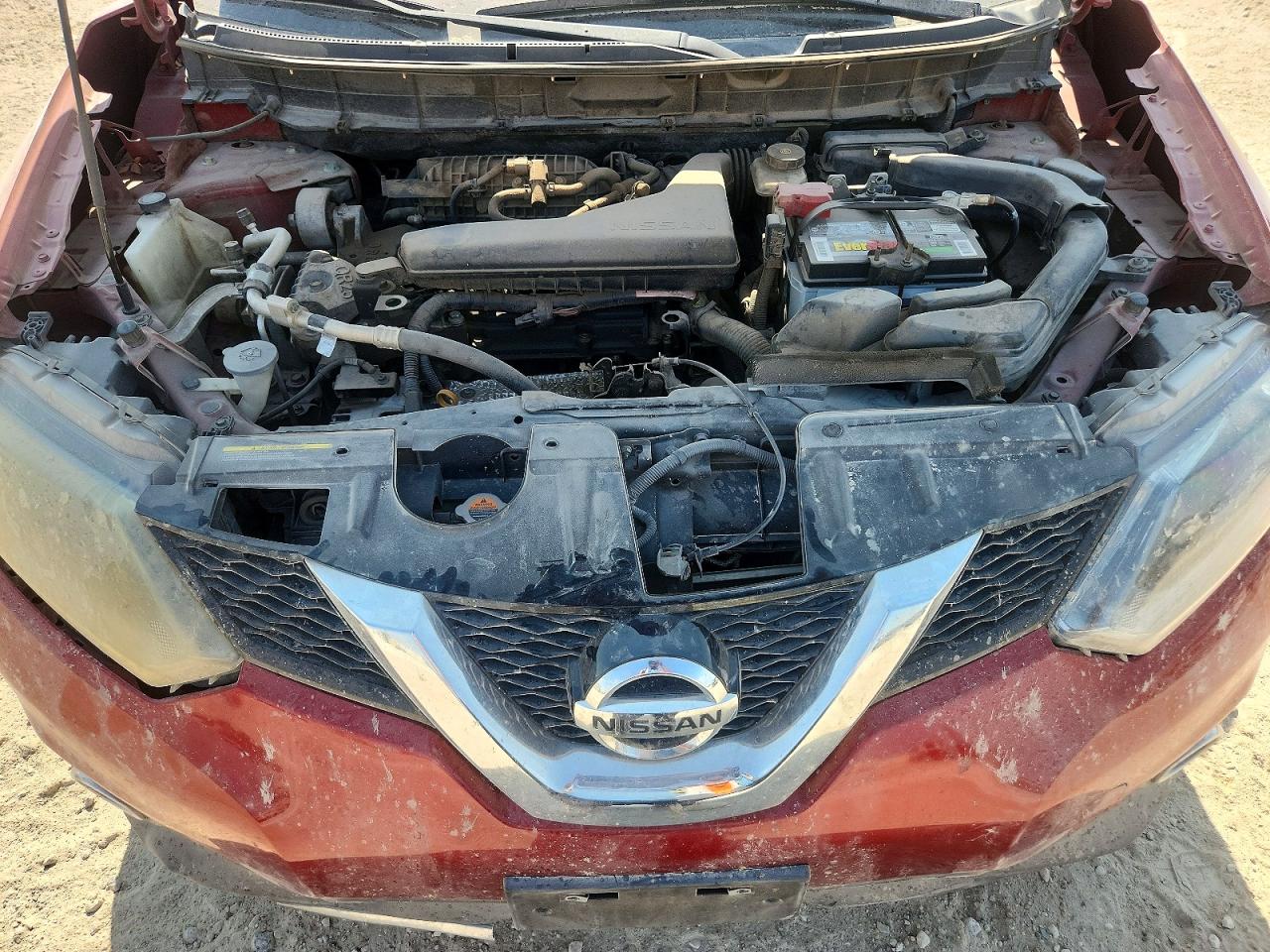 2015 Nissan Rogue Sl Burgundy vin: 5N1AT2MT5FC895399