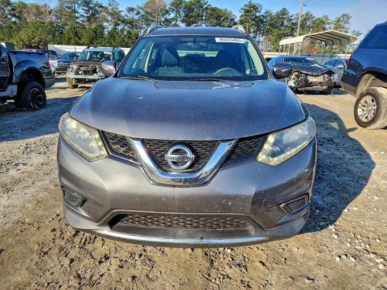 2015 Nissan Rogue S Gray vin: 5N1AT2MT5FC926182
