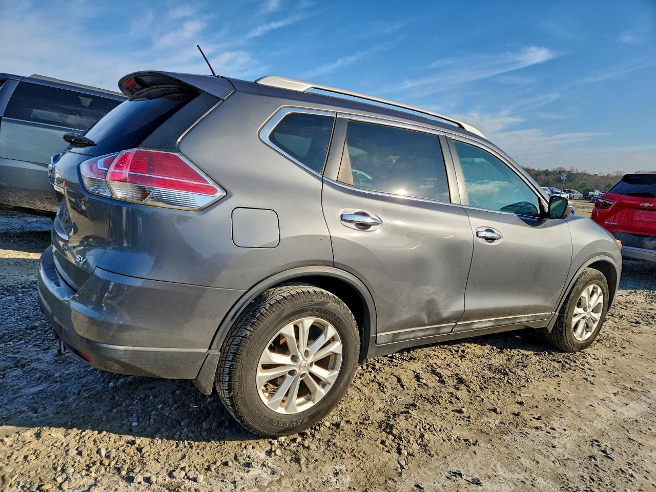 2015 Nissan Rogue S Gray vin: 5N1AT2MT5FC926182