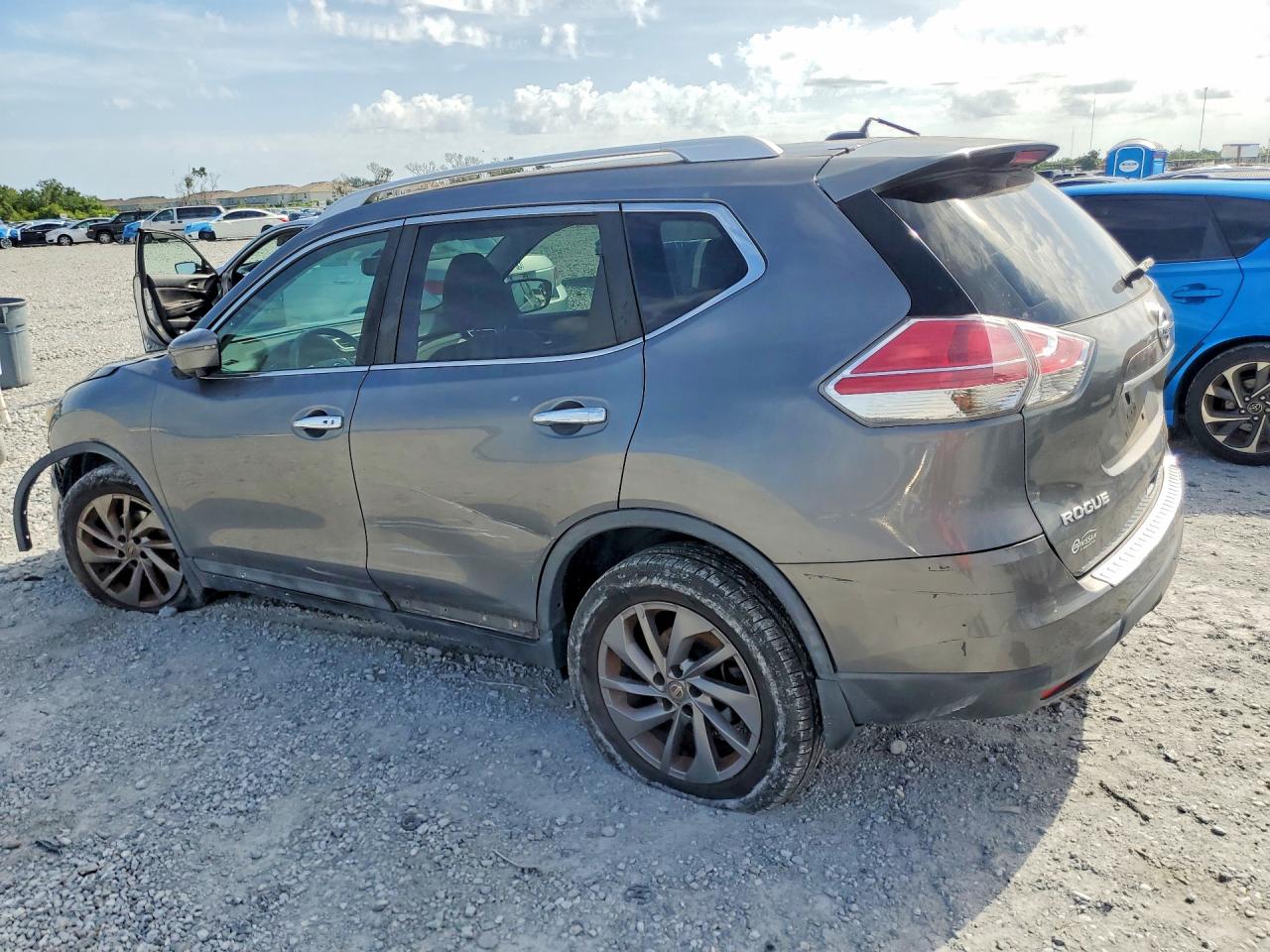 2016 Nissan Rogue Sl Серый vin: 5N1AT2MT5GC856622
