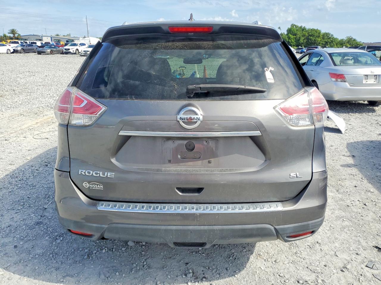 2016 Nissan Rogue Sl Серый vin: 5N1AT2MT5GC856622