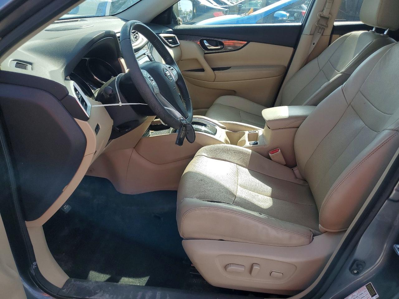 2016 Nissan Rogue Sl Серый vin: 5N1AT2MT5GC856622