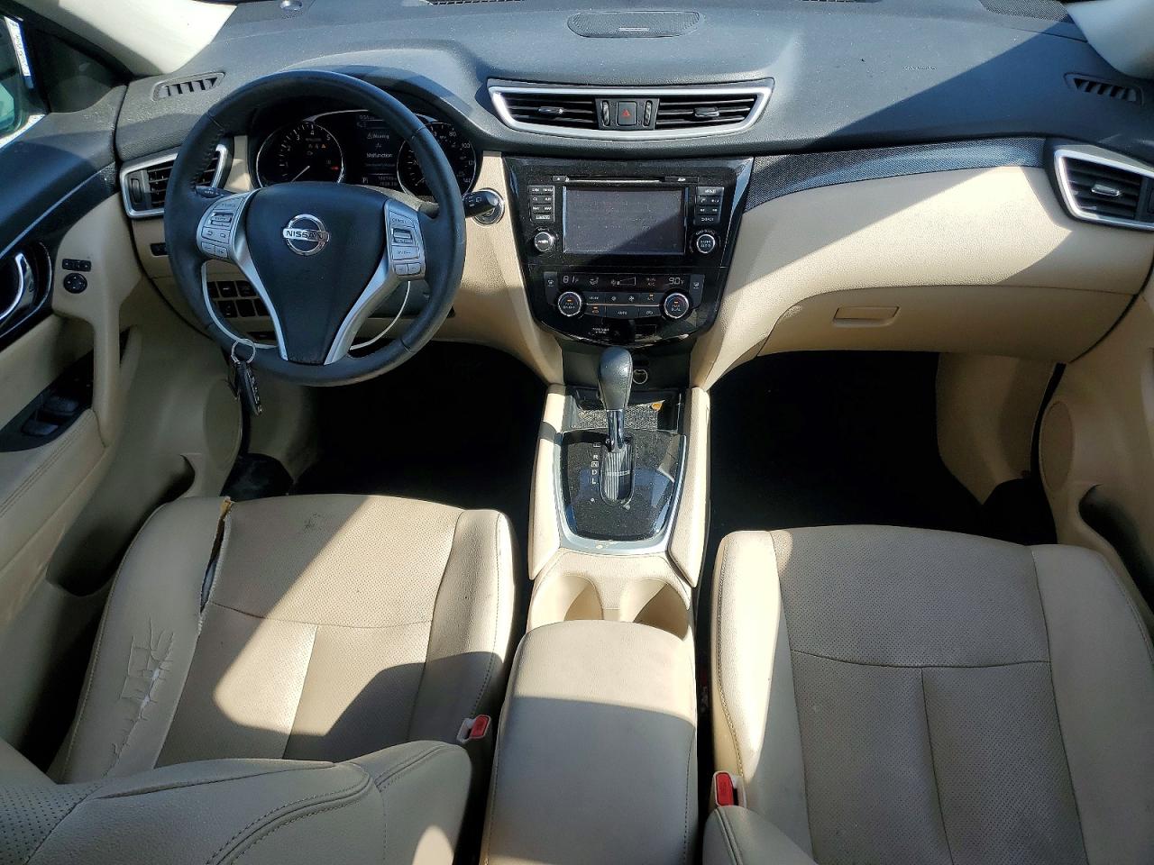 2016 Nissan Rogue Sl Серый vin: 5N1AT2MT5GC856622