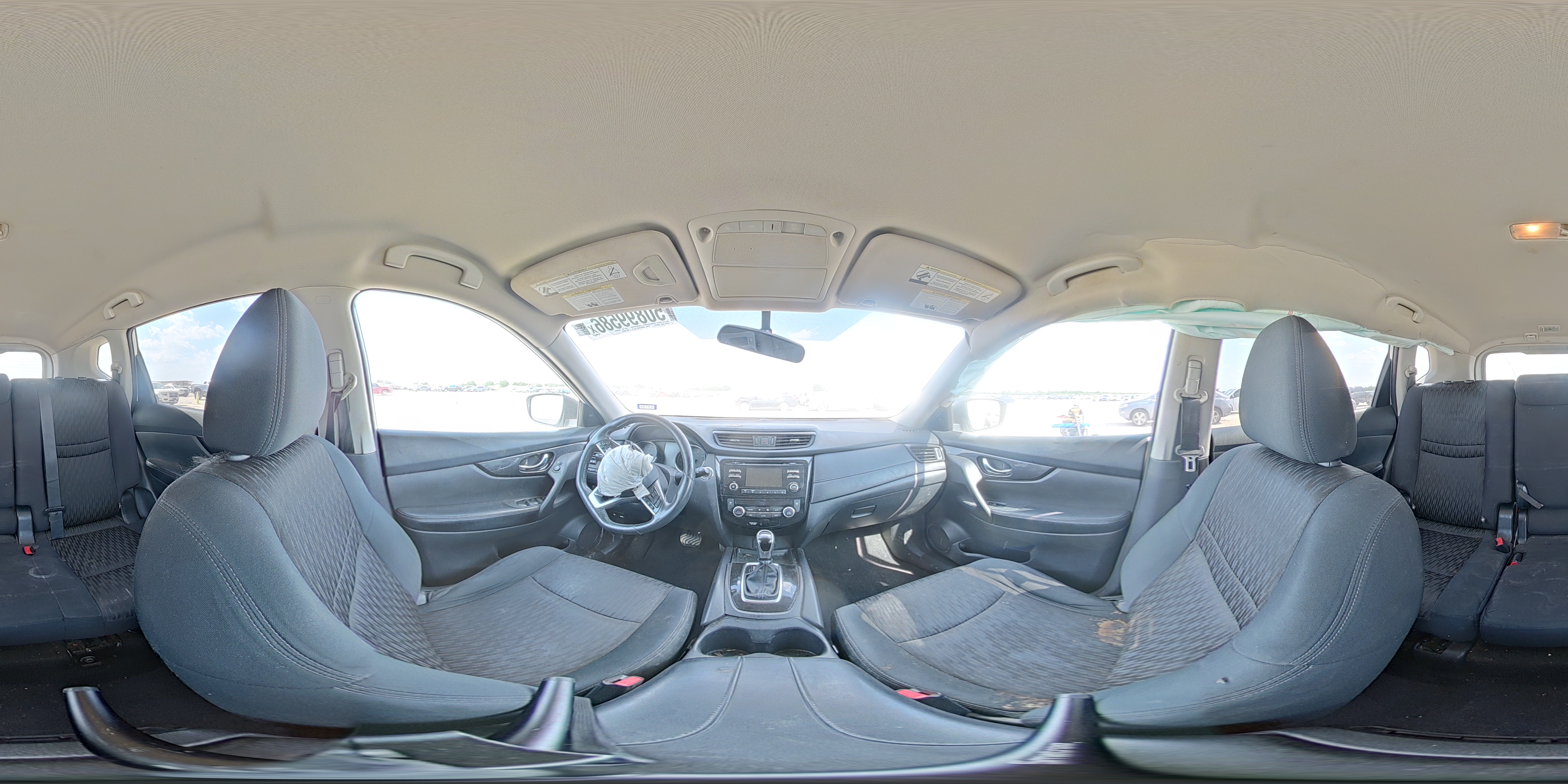 2017 Nissan Rogue Sv White vin: 5N1AT2MT5HC869484