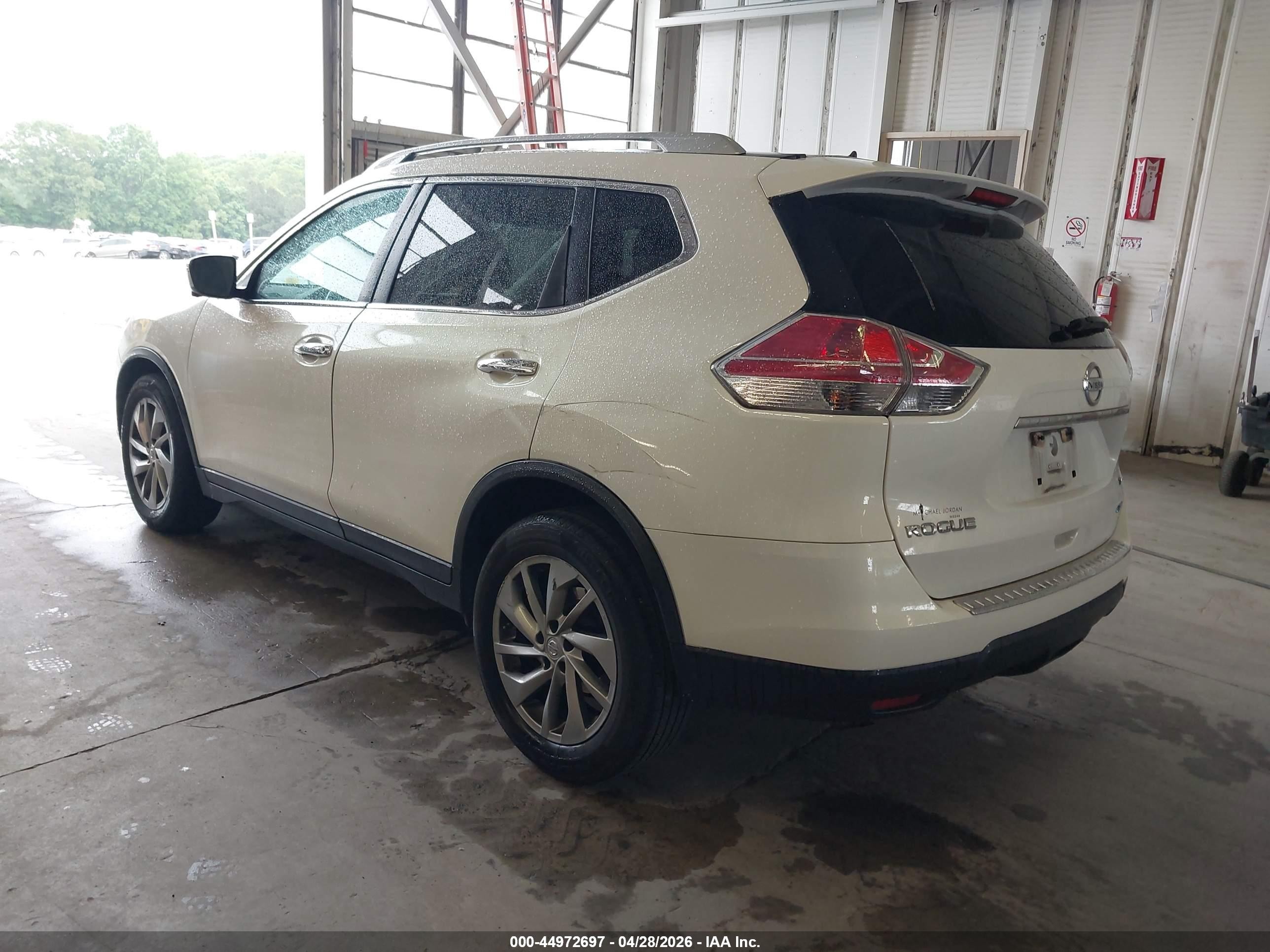 2014 Nissan Rogue Sl White vin: 5N1AT2MT6EC751164