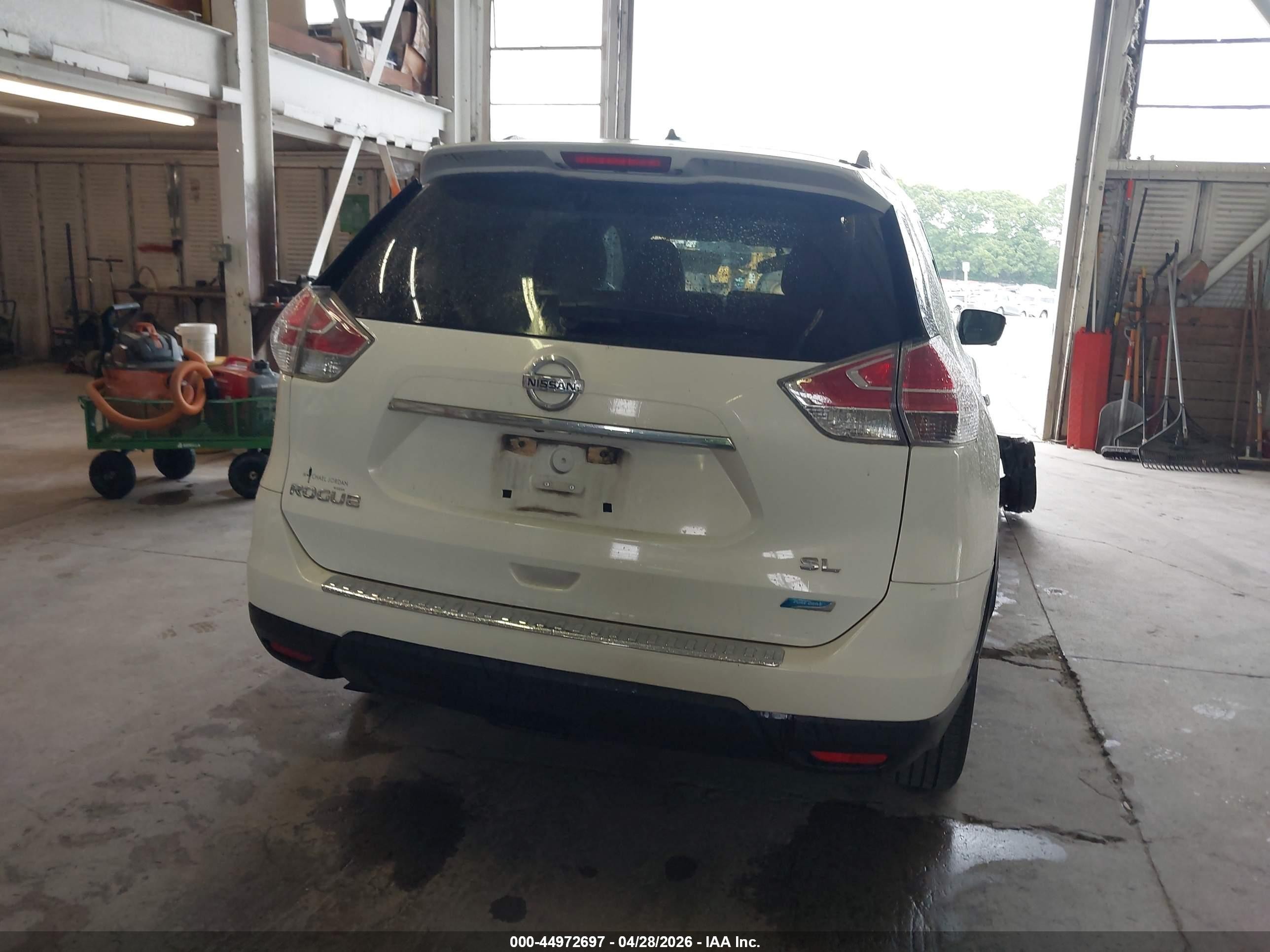 2014 Nissan Rogue Sl White vin: 5N1AT2MT6EC751164
