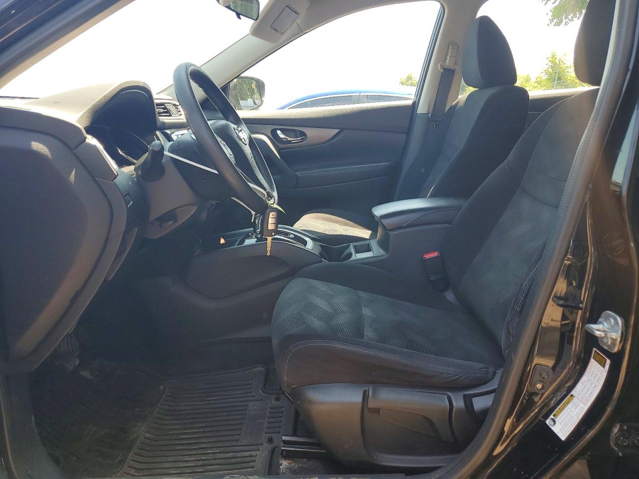 2014 Nissan Rogue S Black vin: 5N1AT2MT6EC757787
