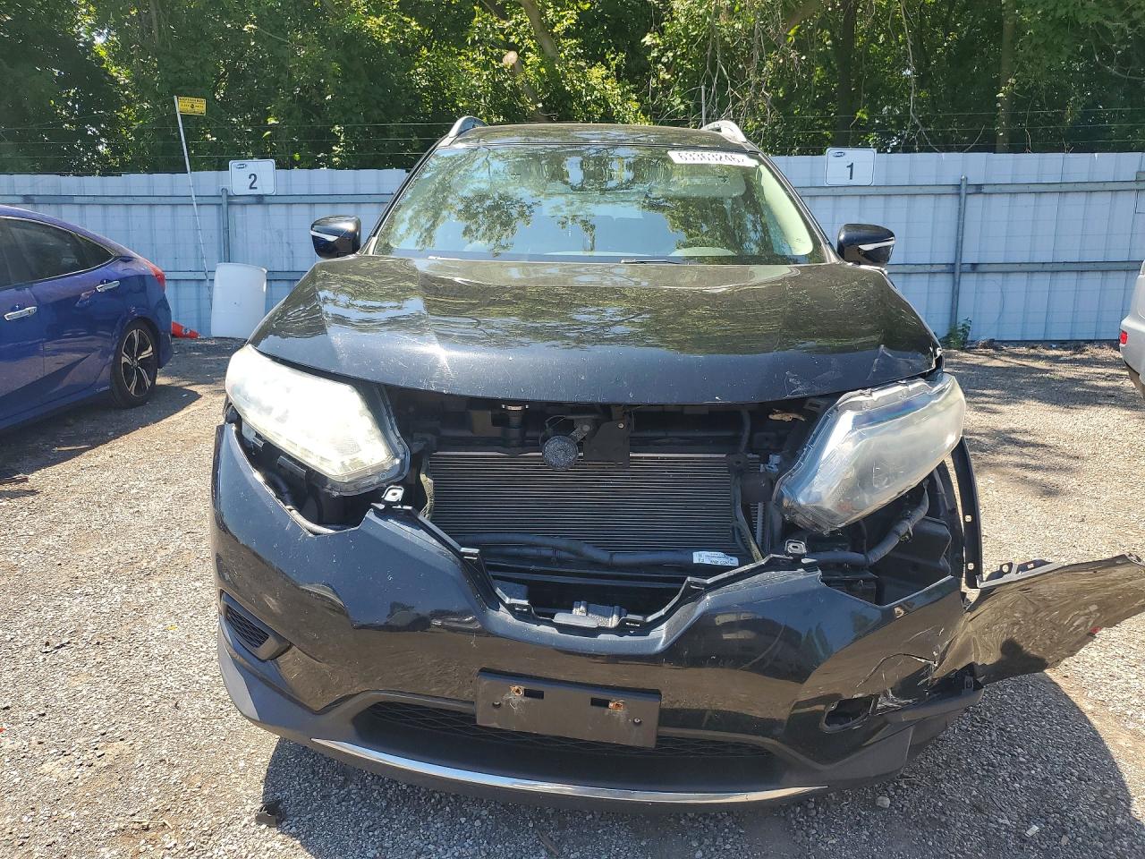 2014 Nissan Rogue S Black vin: 5N1AT2MT6EC757787
