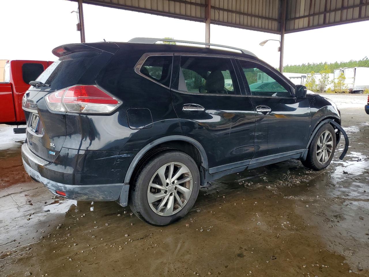 2014 Nissan Rogue Sl Blue vin: 5N1AT2MT6EC767364