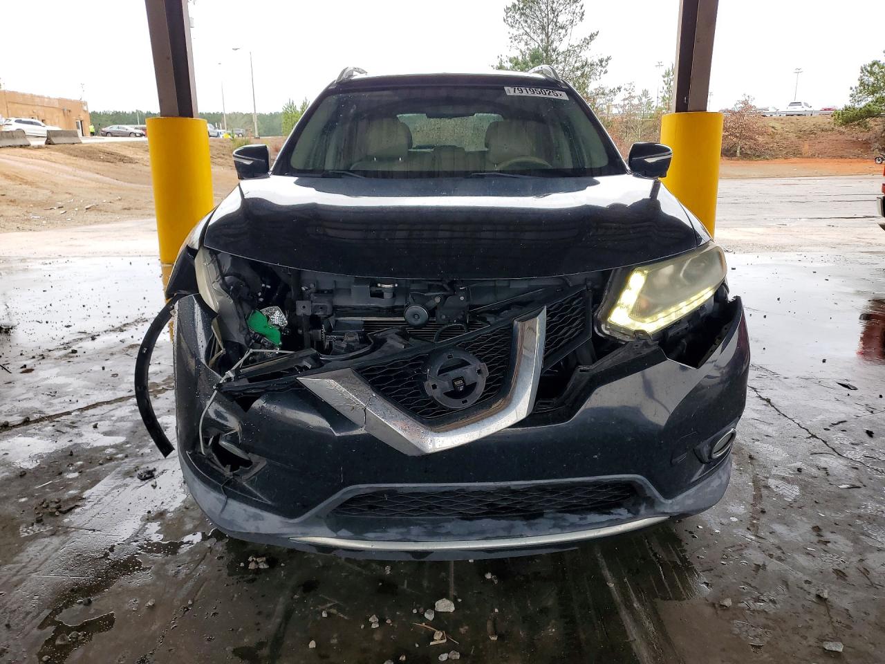 2014 Nissan Rogue Sl Blue vin: 5N1AT2MT6EC767364