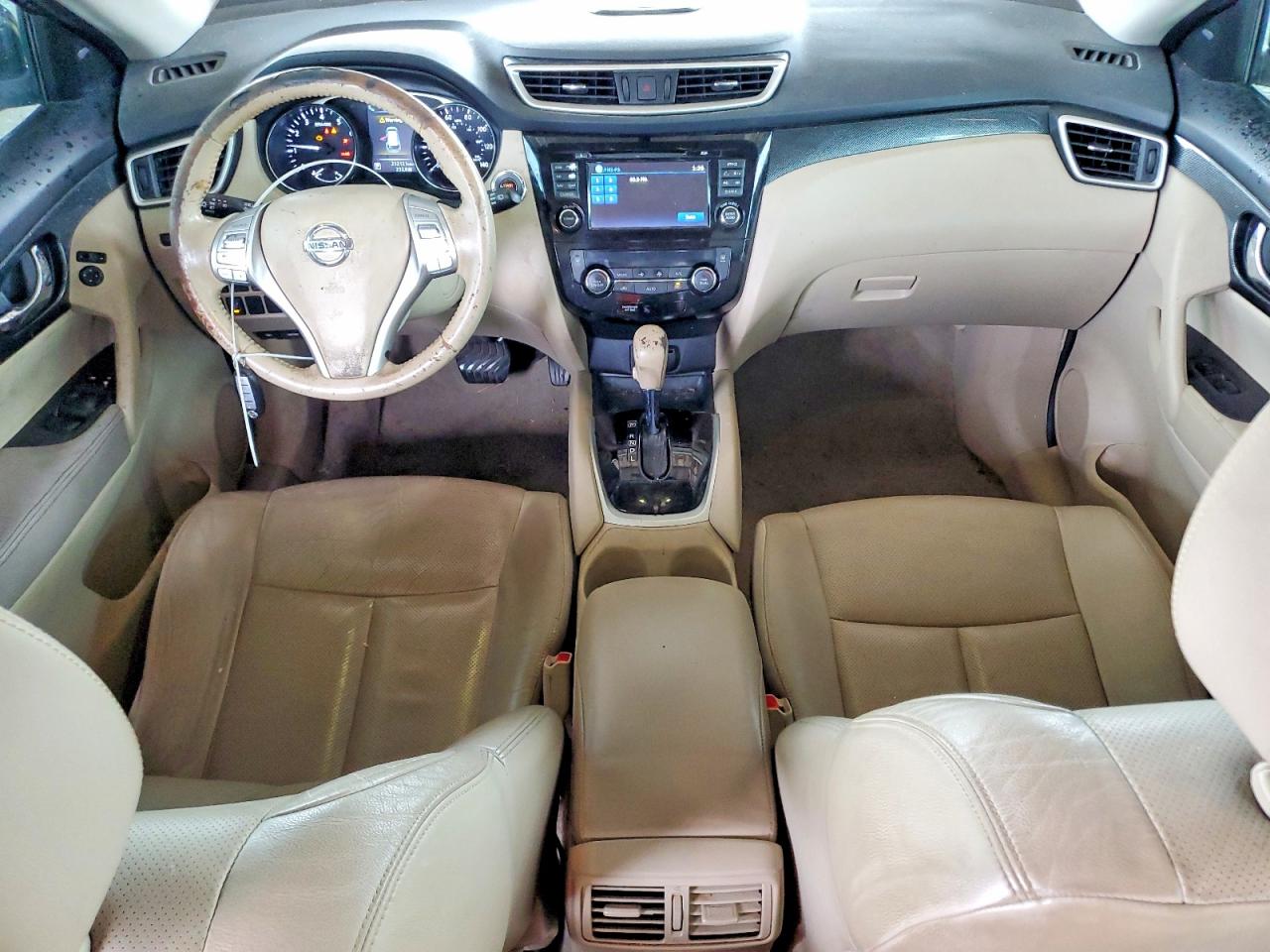 2014 Nissan Rogue Sl Blue vin: 5N1AT2MT6EC767364