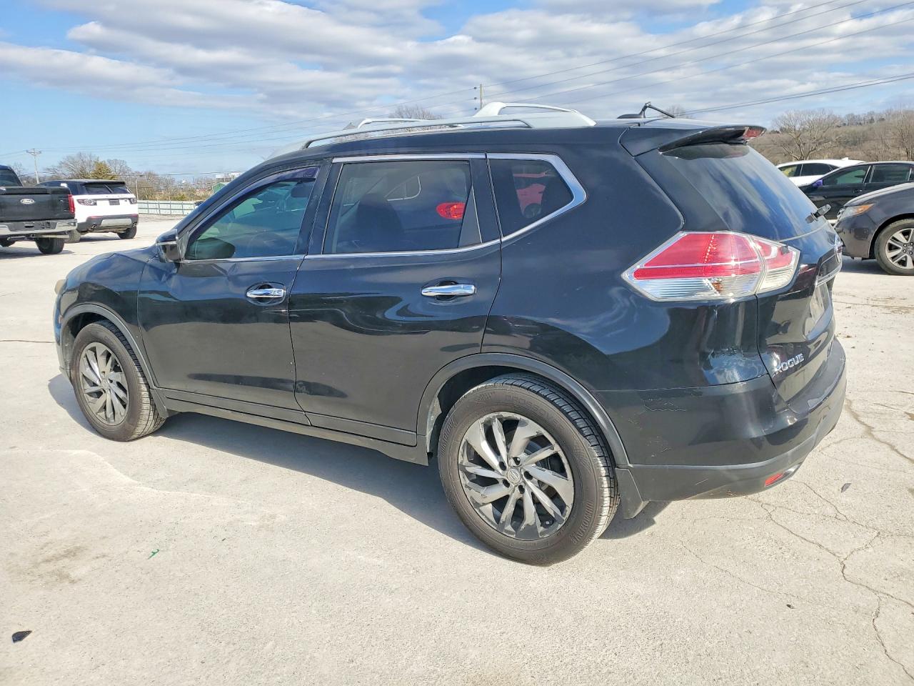 2014 Nissan Rogue Sl Black vin: 5N1AT2MT6EC779028