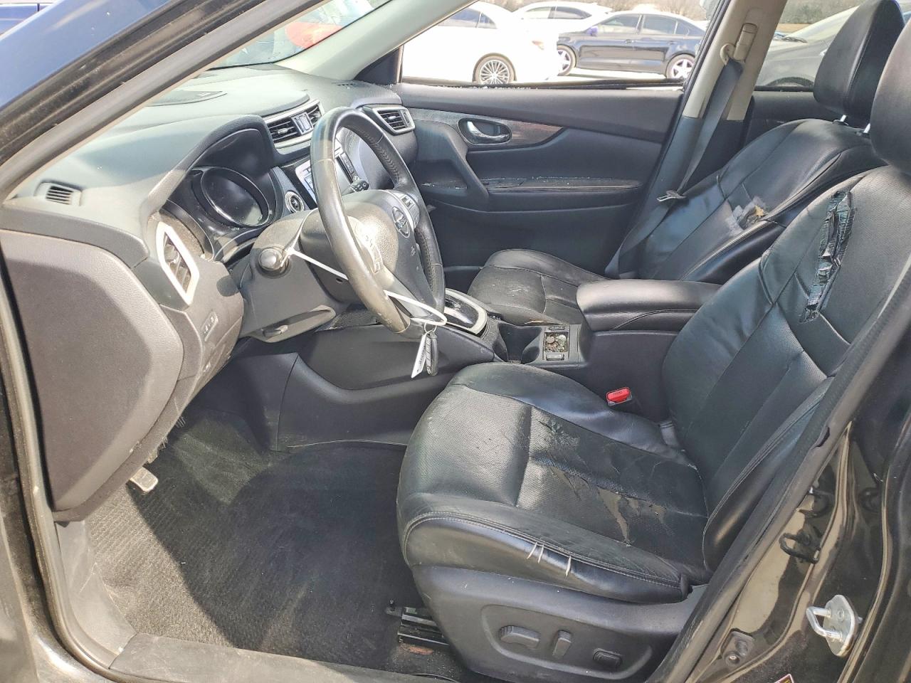 2014 Nissan Rogue Sl Black vin: 5N1AT2MT6EC779028