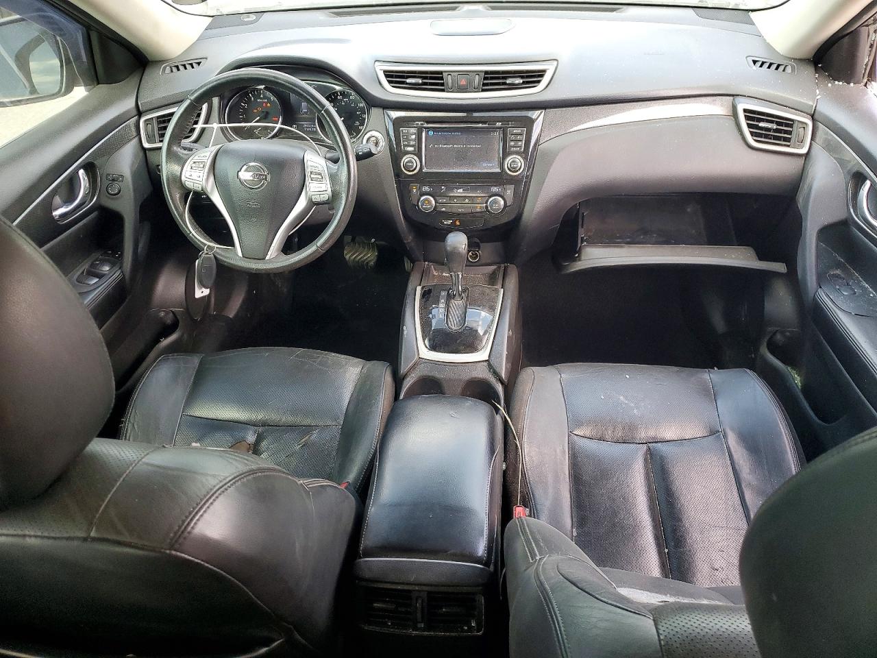 2014 Nissan Rogue Sl Black vin: 5N1AT2MT6EC779028