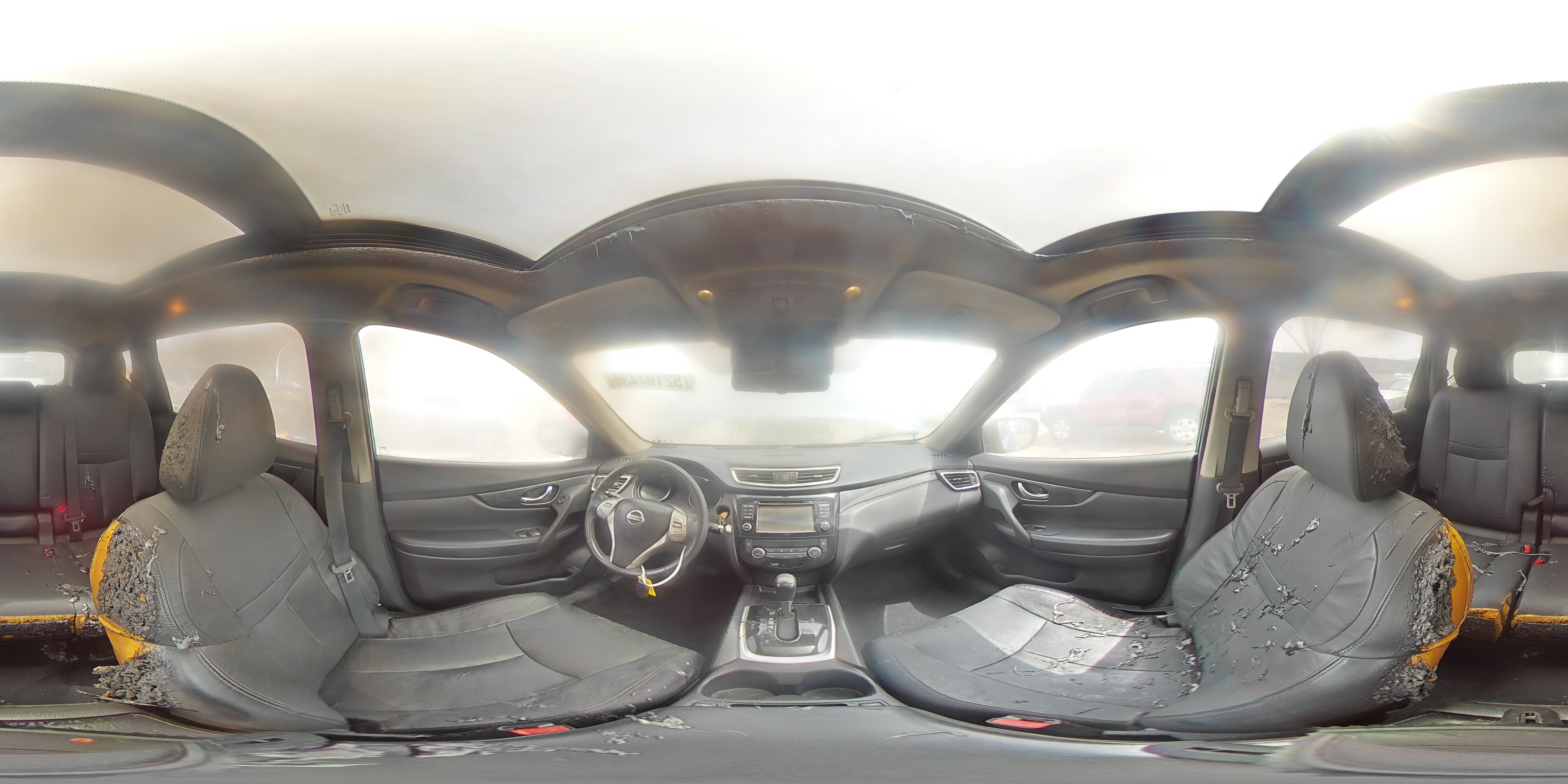 2014 Nissan Rogue Sl Угольный vin: 5N1AT2MT6EC789669