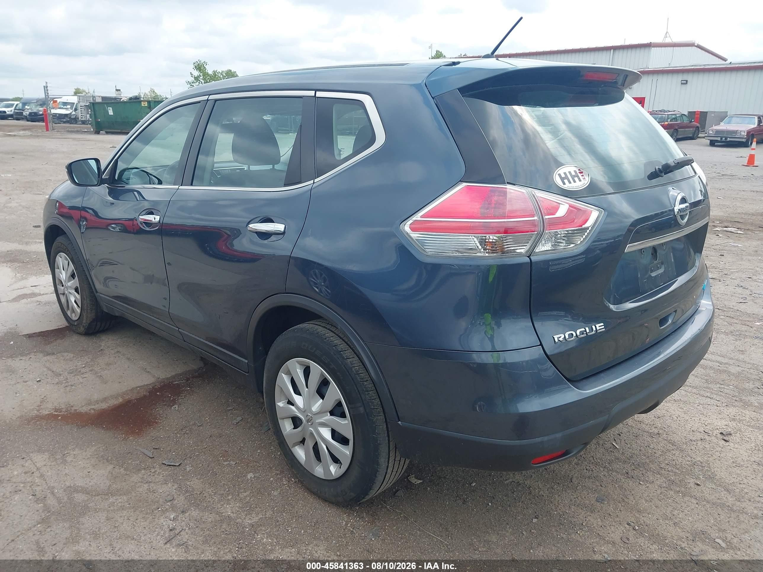 2014 Nissan Rogue S Blue vin: 5N1AT2MT6EC793799