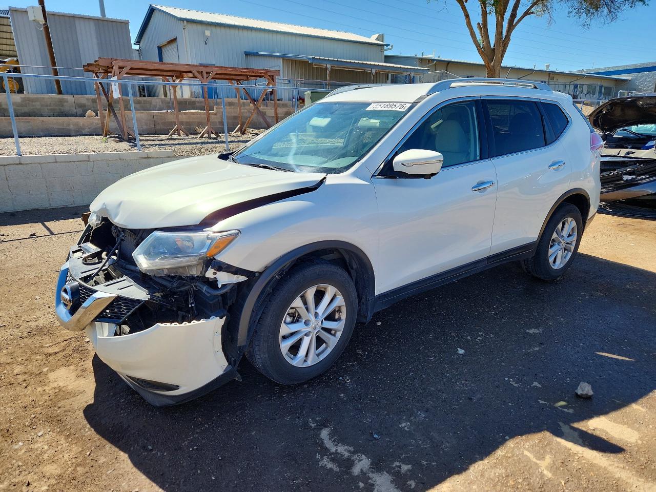 2014 Nissan Rogue Sv White vin: 5N1AT2MT6EC803053