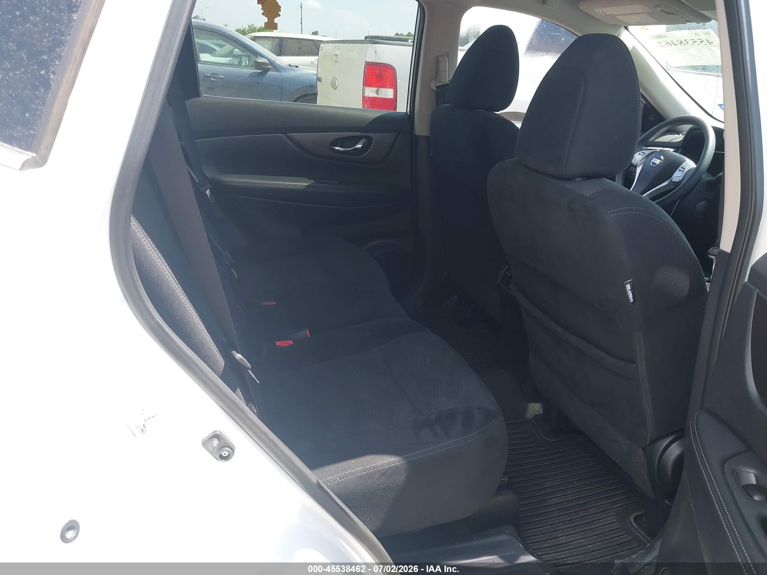 2014 Nissan Rogue Sv White vin: 5N1AT2MT6EC816093